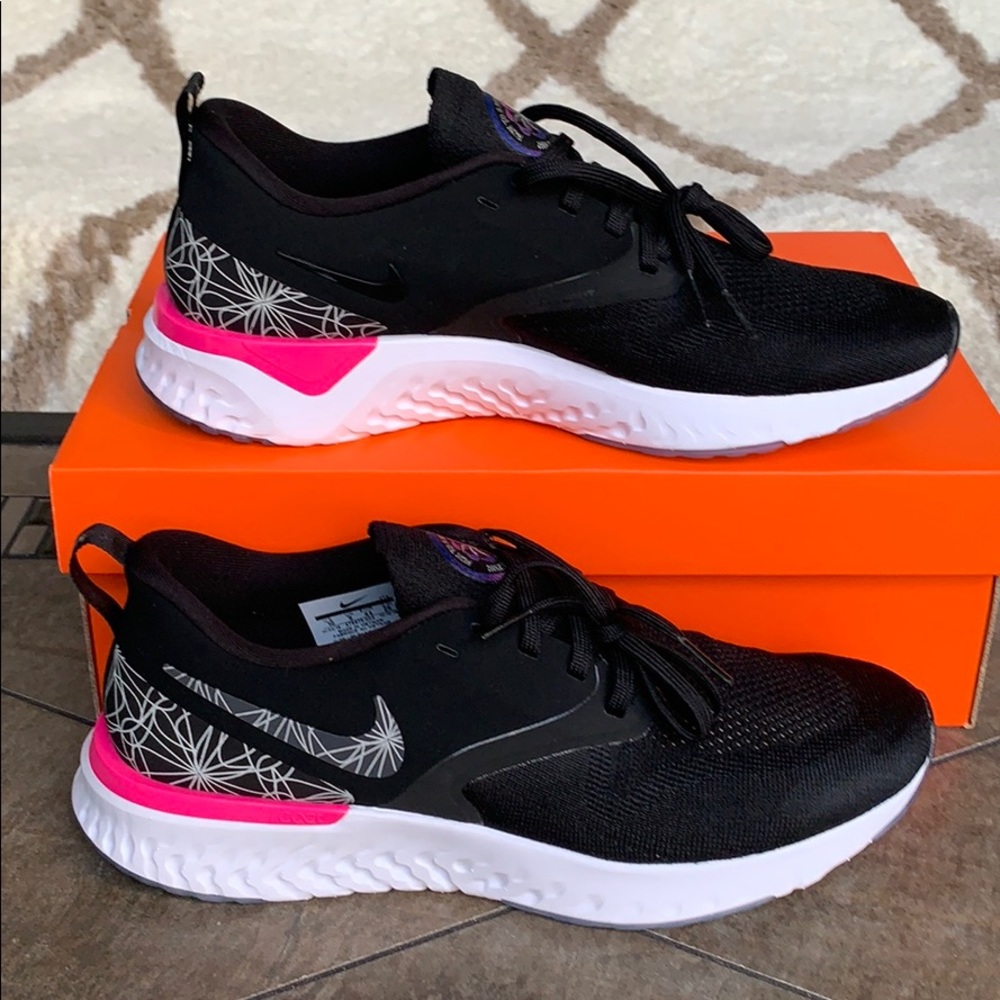 NIKE ODYSSEY REACT 2 FK GPX Black-Reflect SilverM - Picture 2 of 16